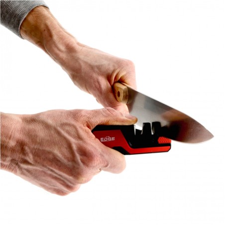 Ostrzałka THE EDGE bushSHARP czerwona z krzesiwem