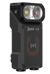 Wuben X3 czarna latarka 700 lm, białe i czerwone 2