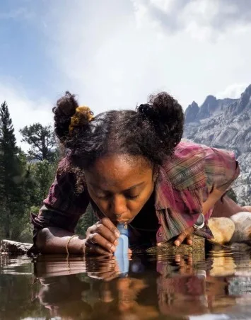 Filtr do wody słomkowy LifeStraw Peak Personal Mountain - Niebieski