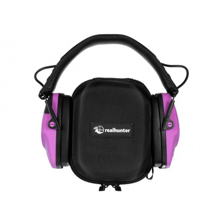 Słuchawki ochronniki słuchu RealHunter Active ProSHOT BT różowe