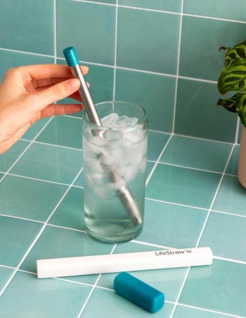 LifeStraw Sip stalowa słomka filtrująca Laguna Teal