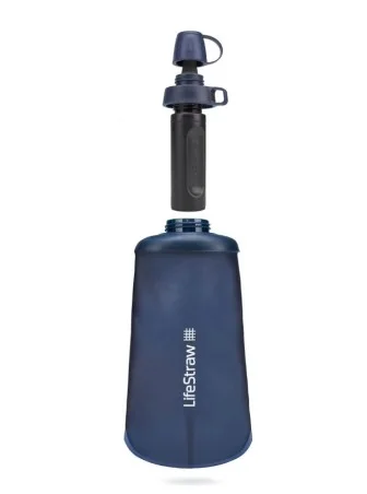 Butelka na wodę z filtrem miękka LifeStraw Peak Squeeze Bottle 0,65L Mount Blue - Niebieska