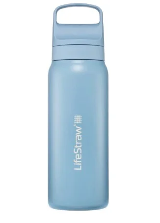 Butelka na wodę z filtrem LifeStraw Go 2.0 Steel 0.7L Icelandic Blue - Błękitna