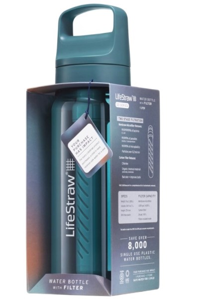 Butelka LifeStraw Go 2.0 1L Laguna Teal z filtrem