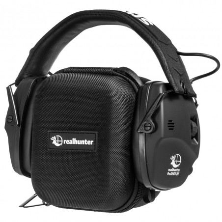 Słuchawki ochronniki słuchu RealHunter Active ProSHOT BT czarne