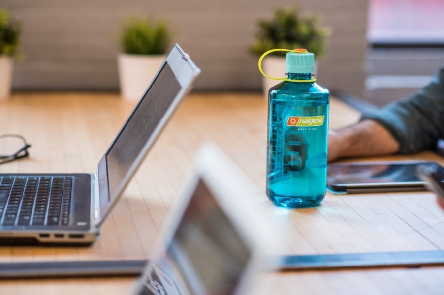 Butelka Nalgene Narrow Mouth Sustain 1L Cerulean