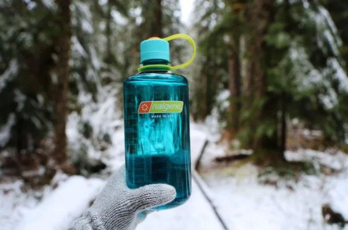 Butelka na wodę Nalgene Narrow Mouth Sustain 1L - Cerulean