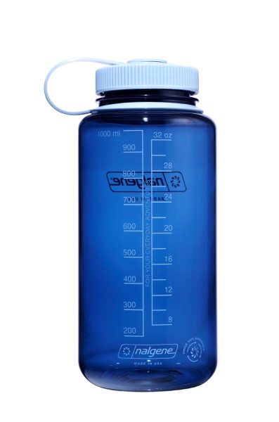 Nalgene Wide Mouth Sustain Bottle - Indigo 1L, Eco-Friendly