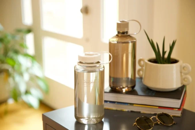 Butelka na wodę Nalgene Wide Mouth Sustain 1L - Cotton