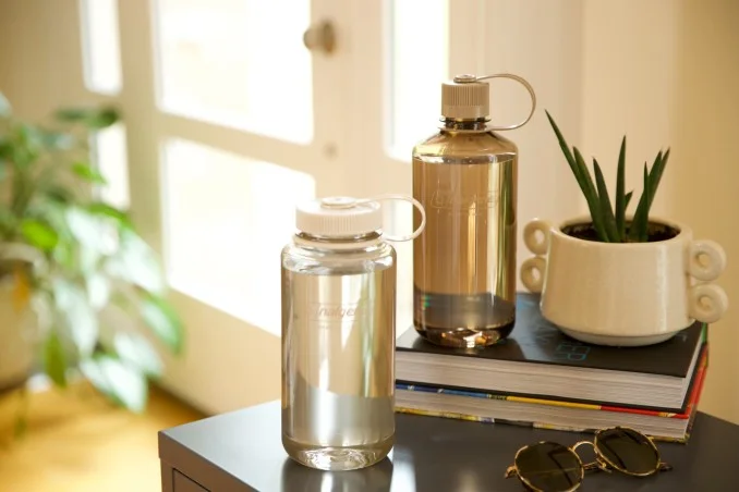 Butelka na wodę Nalgene Wide Mouth Sustain 1L - Mocha