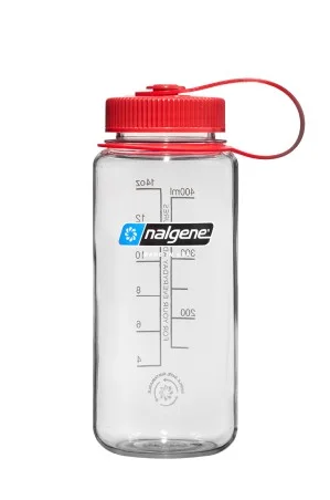 Butelka na wodę Nalgene Wide Mouth Sustain 400ml - Clear