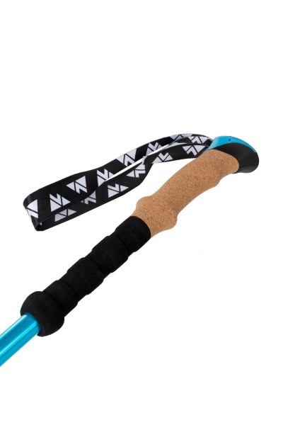 Kije trekkingowe Volven Adventure Cork, kolor niebieski