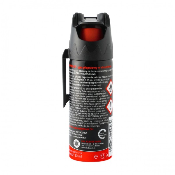 Gaz pieprzowy Klever KO Defenol Jet 50 ml strumień