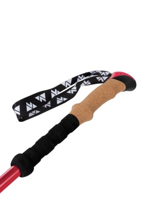 Kije trekkingowe VOLVEN ADVENTURE CORK - Czerwone