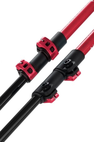 Kije trekkingowe VOLVEN ADVENTURE PRO - Czerwone