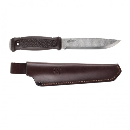 Nóż Morakniv Garberg Grand LS Brązowy ze skórzanym pokrowcem - Stal Nierdzewna Sandvik 14C28N