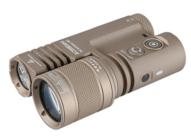 Latarka diodowa ACEBEAM Terminator M1 LEP/LED Światło Białe 6500K Piaskowa - 3500lm 1600m