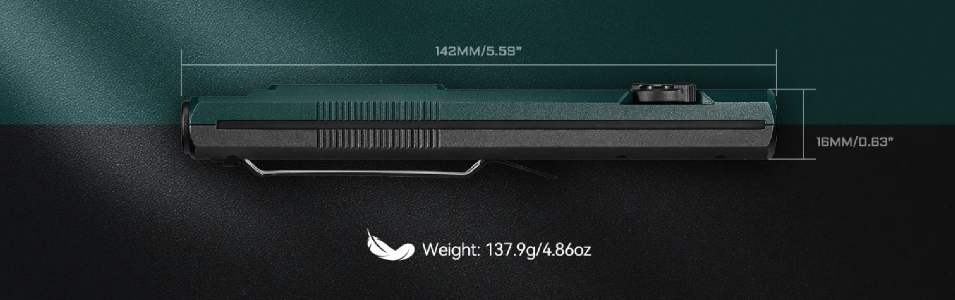 Latarka diodowa ACEBEAM UC25 Czarna - 3100lm 174m