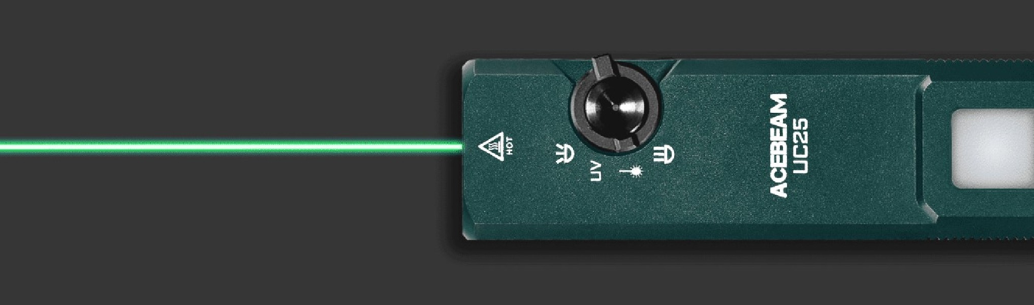 Latarka diodowa ACEBEAM UC25 Zielona - 3100lm 174m