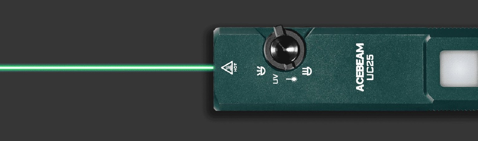 Latarka diodowa ACEBEAM UC25 Zielona - 3100lm 174m