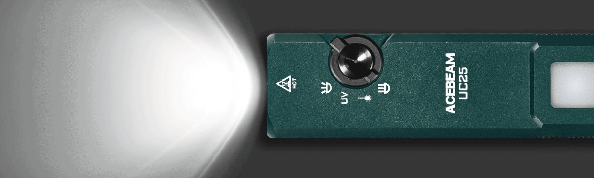 Latarka diodowa ACEBEAM UC25 Zielona - 3100lm 174m