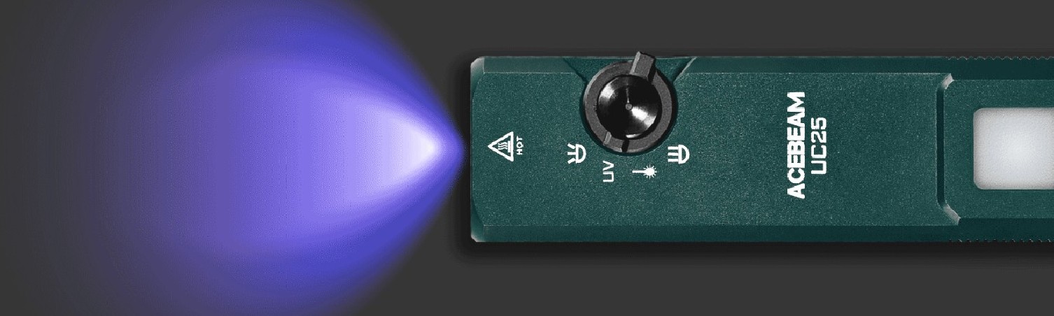 Latarka diodowa ACEBEAM UC25 Zielona - 3100lm 174m