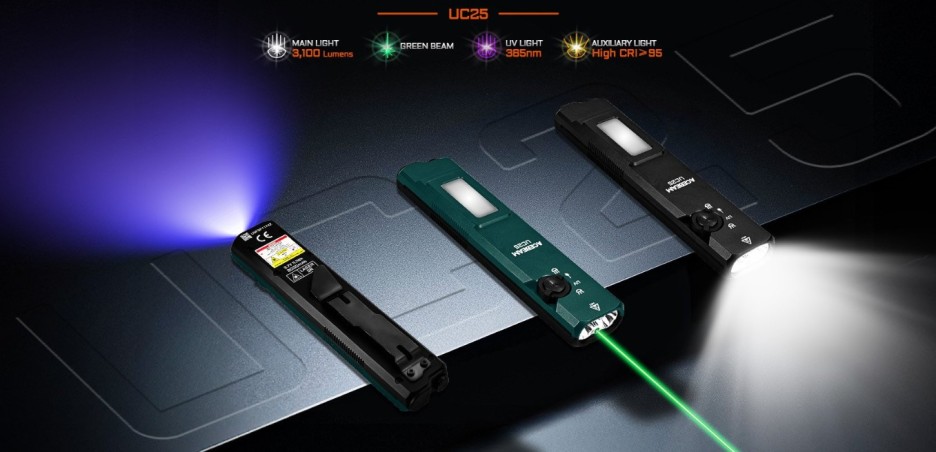 Latarka diodowa ACEBEAM UC25 Czarna - 3100lm 174m