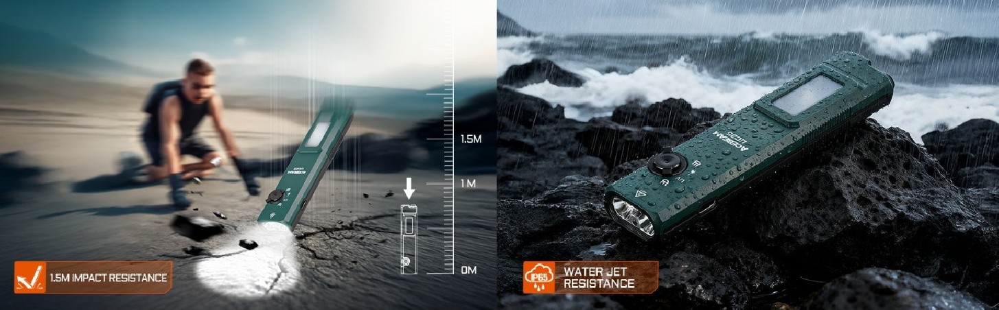 Latarka diodowa ACEBEAM UC25 Zielona - 3100lm 174m