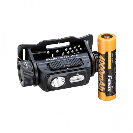 Latarka diodowa czołowa Fenix HM60R V2.0 Czarna - 1600lm 170m