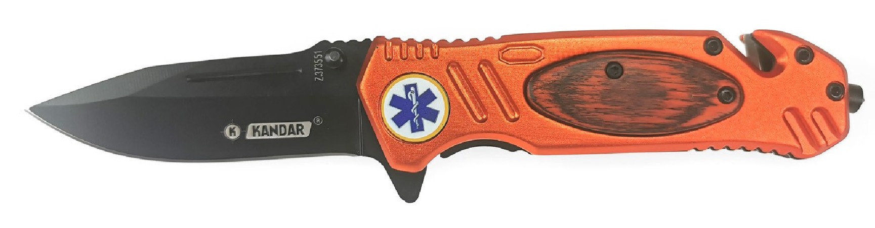 Nóż KANDAR N415 ratowniczy składany