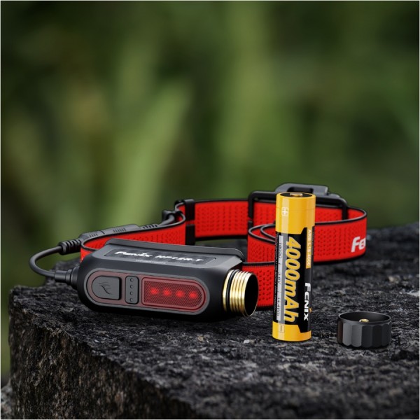 Latarka czołowa Fenix HP12R-T Czerwona - 1300lm...