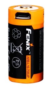 Akumulator RCR123 z microUSB FENIX ARB-L16UP 16340 700mAh 2