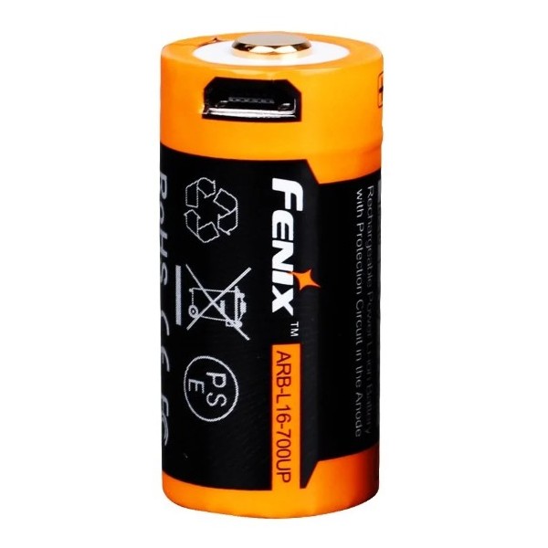 Akumulator RCR123 z microUSB FENIX ARB-L16UP...