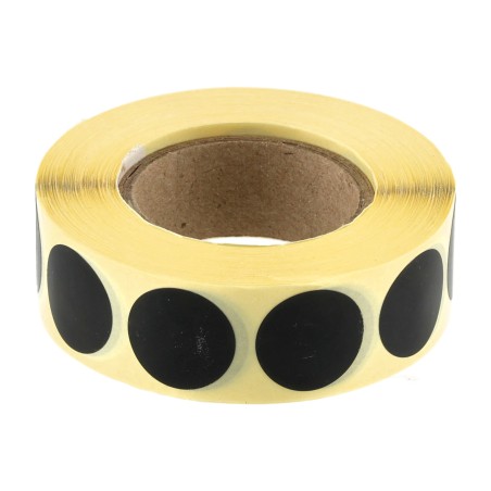 Zaklejki samoprzylepne do tarcz Range Solutions Czarne 20mm 1000szt.