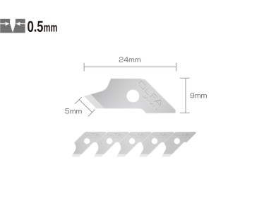 Ostrza do noża cyrklowego OLFA COB-1, 15 szt. 2