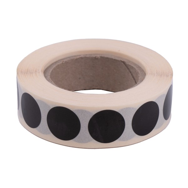 Zaklejki do tarcz Rabarbar Rolka Czarne 16 mm...