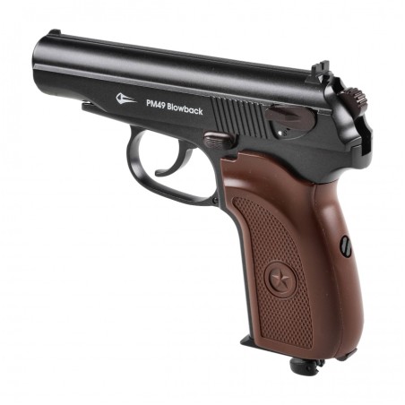Pistolet wiatrówka Borner PM49 Blow-Back 4,5mm CO2