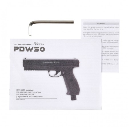 Pistolet na kule gumowe i pieprzowe RAM Borner PDW50 kal. 50 CO2