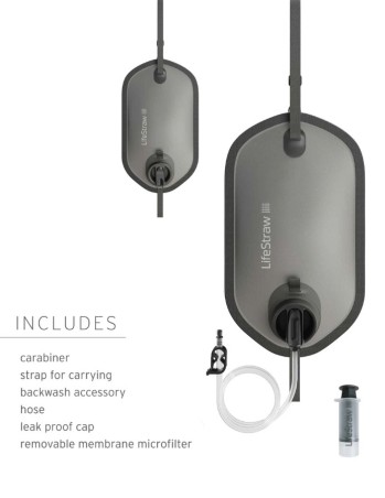 Filtr do wody grawitacyjny LifeStraw Peak Gravity Bag 8L - Niebieski