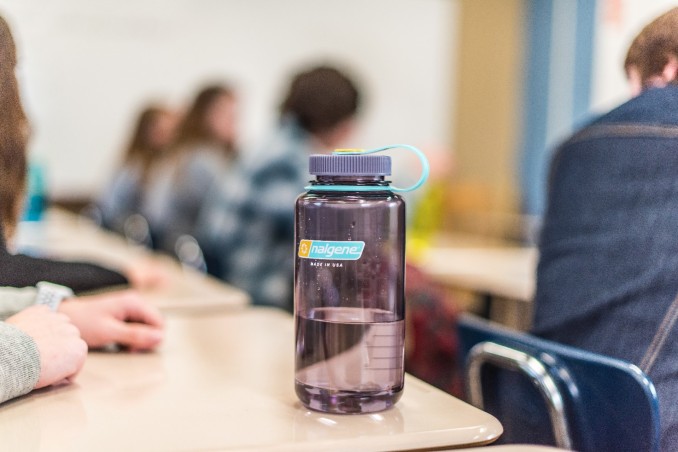 Butelka tritanowa na wodę Nalgene Wide Mouth Sustain 1L - Aubergine