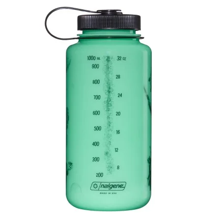 Butelka tritanowa na wodę Nalgene Wide Mouth Sustain 1L - Glow Black Turtle