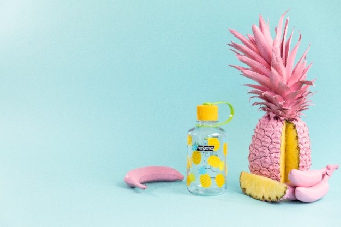 Butelka tritanowa na wodę Nalgene Narrow Mouth Sustain 500ml - Pineapples