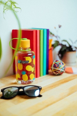 Butelka tritanowa na wodę Nalgene Narrow Mouth Sustain 500ml - Pineapples