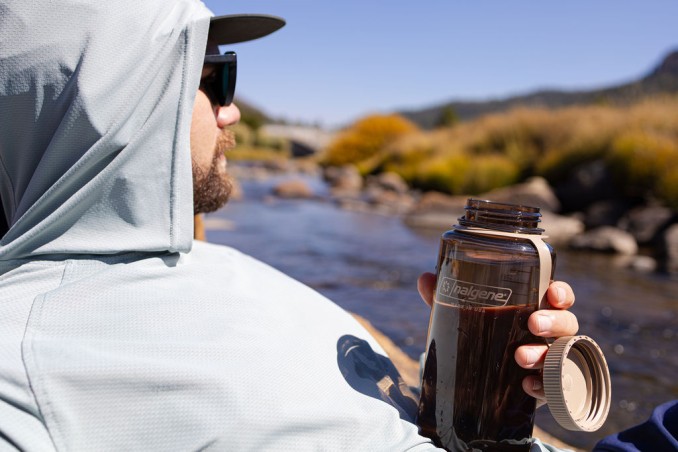 Butelka tritanowa na wodę Nalgene Wide Mouth Sustain 400ml - Mocha