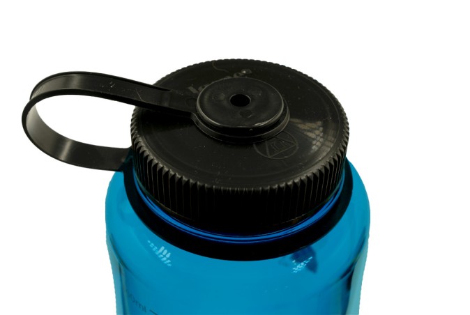 Butelka tritanowa na wodę Nalgene Wide Mouth Sustain Silo 1400ml - Blue / Black Cap