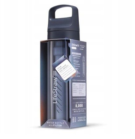 Butelka na wodę z filtrem LifeStraw Go 2.0 1L Aegean Sea - Niebieska
