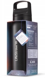 Butelka na wodę z filtrem LifeStraw Go 2.0 Steel Black 1L... 2