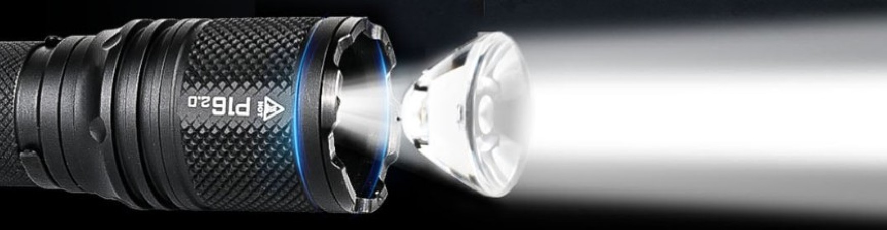 Latarka diodowa taktyczna ACEBEAM P16 2.0 Światło Białe 6500K Czarna - 3000lm 543m