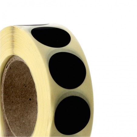 Zaklejki samoprzylepne do tarcz Range Solutions Czarne 20mm 1000szt.