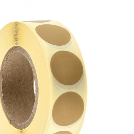 Zaklejki samoprzylepne do tarcz Range Solutions IPSC Brązowe 20mm 1000szt.